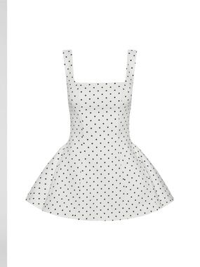 Leau babydoll Yaabelle corset mini polka dor